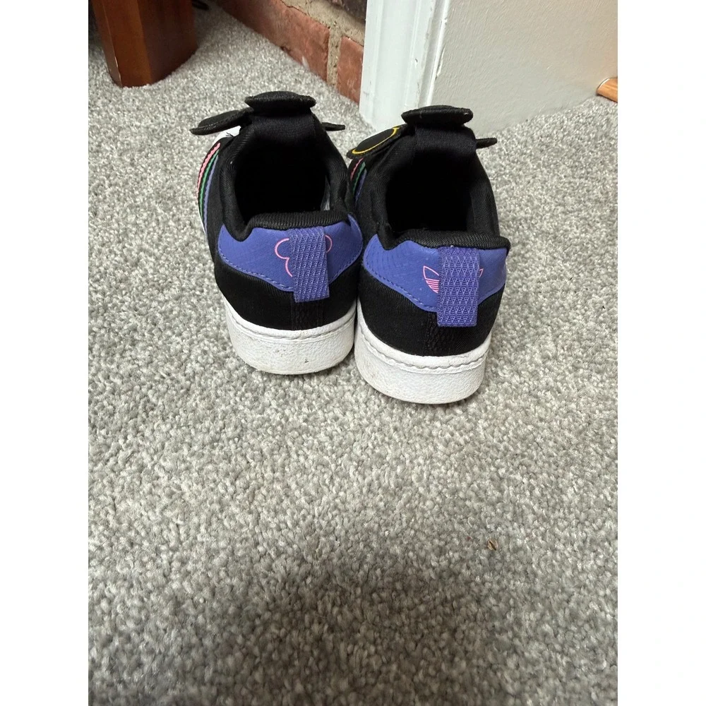 Adidas Disney Mickey Mouse Superstar 360 Toddler Shoes Black Multi 8.5K